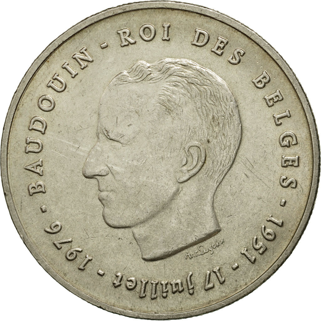 Moneta, Belgio, 250 Francs, 250 Frank, 1976, BB+, Argento, KM:157.1