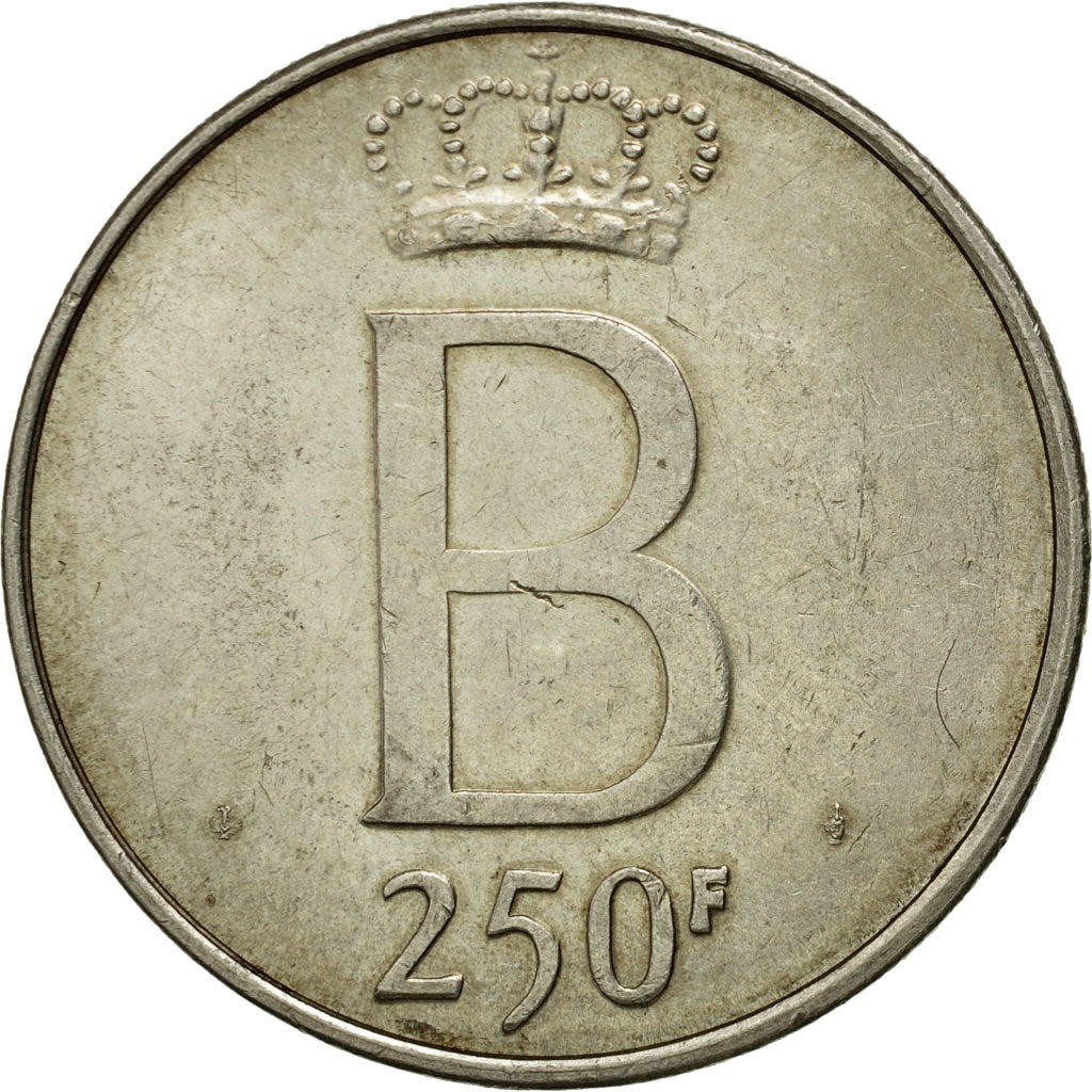 Moneta, Belgio, 250 Francs, 250 Frank, 1976, BB+, Argento, KM:157.1