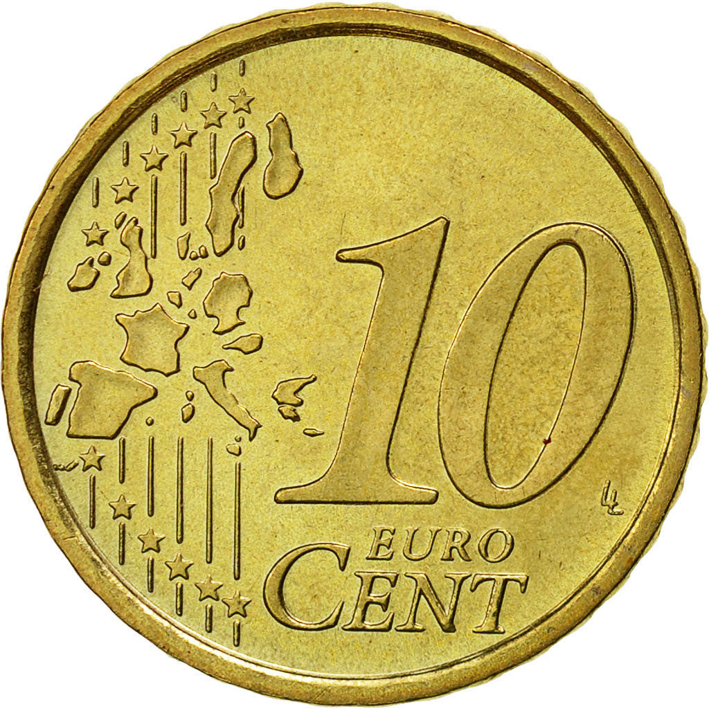 Coin, VATICAN CITY, John Paul II, 10 Euro Cent, 2004, Rome, MS(65-70), Brass