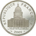 Moneta, Francja, 100 Francs, 2001, Paris, MS(65-70), Srebro, Gadoury:898a