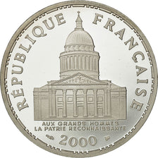 Moneda, Francia, Panthéon, 100 Francs, 2000, Paris, FDC, Plata, KM:951.1
