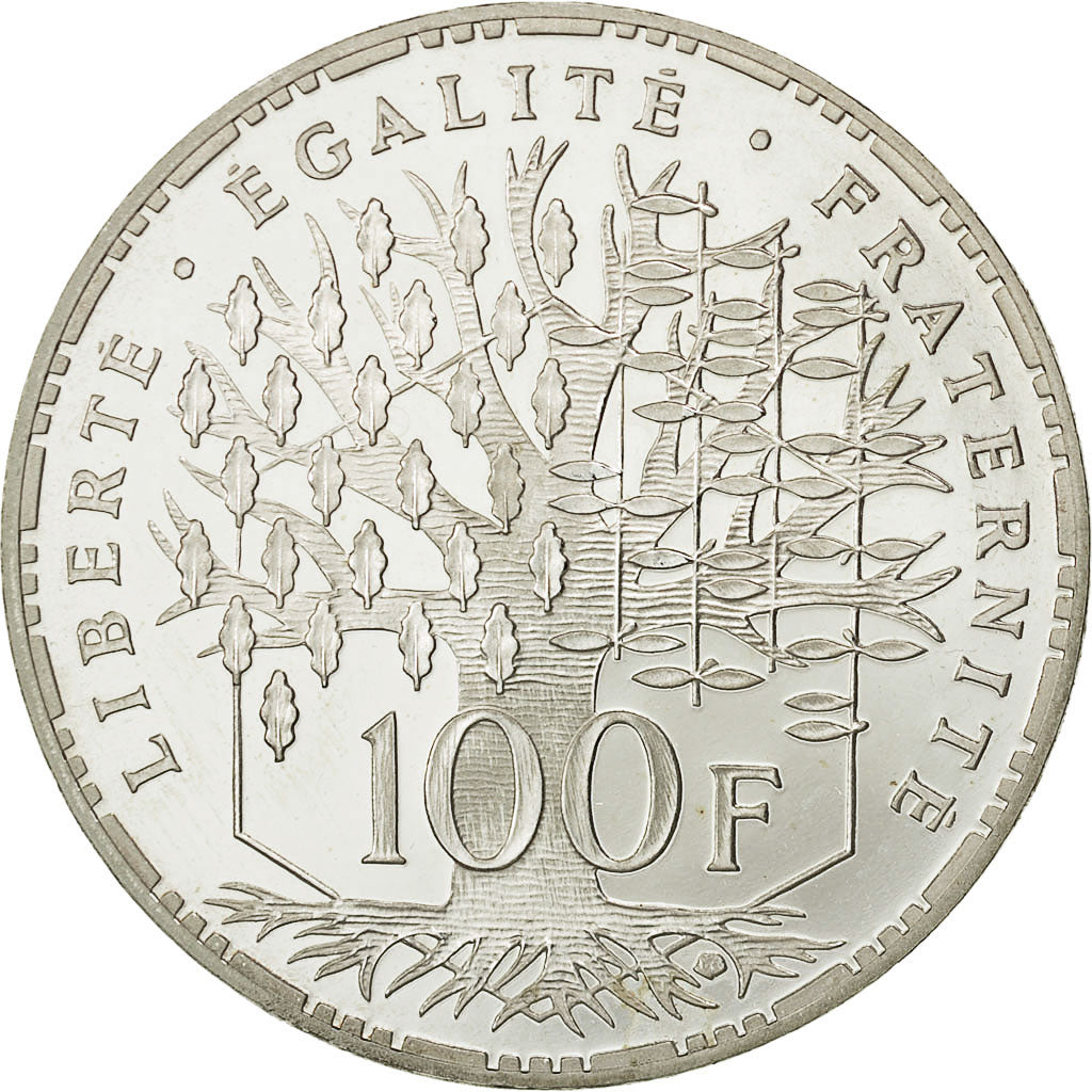 Coin, France, Panthéon, 100 Francs, 1998, Paris, MS(65-70), Silver, KM:951.1