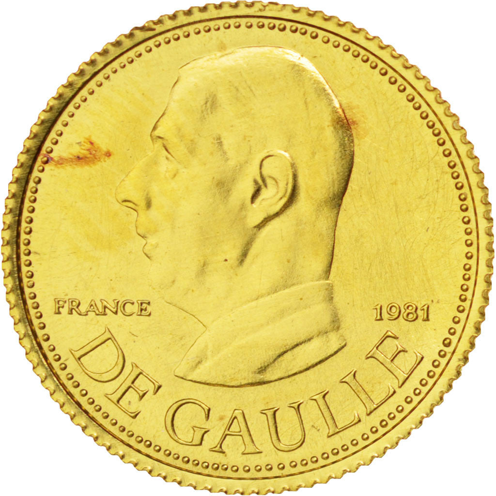 France, Medal, French Fifth Republic, 1981, MS(63), Gold