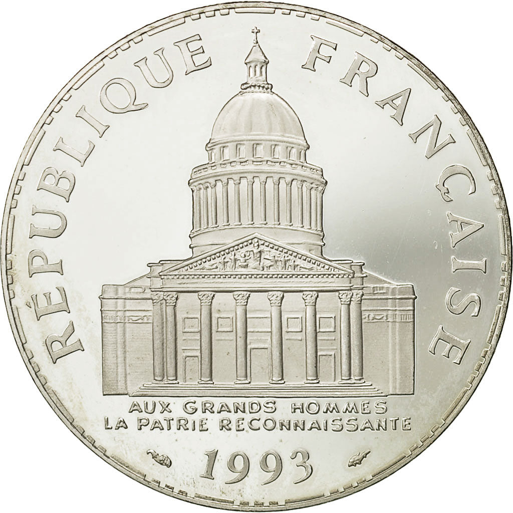 Monnaie, France, Panthéon, 100 Francs, 1993, Paris, FDC, Argent, KM:951.1