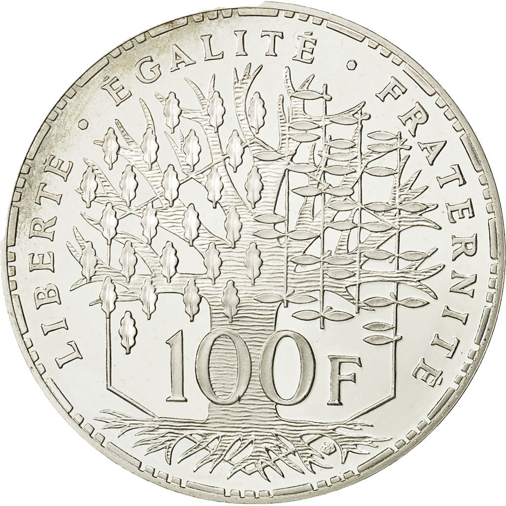 Monnaie, France, Panthéon, 100 Francs, 1993, Paris, FDC, Argent, KM:951.1