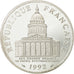 Moneta, Francia, Panthéon, 100 Francs, 1992, Paris, FDC, Argento, KM:951.1