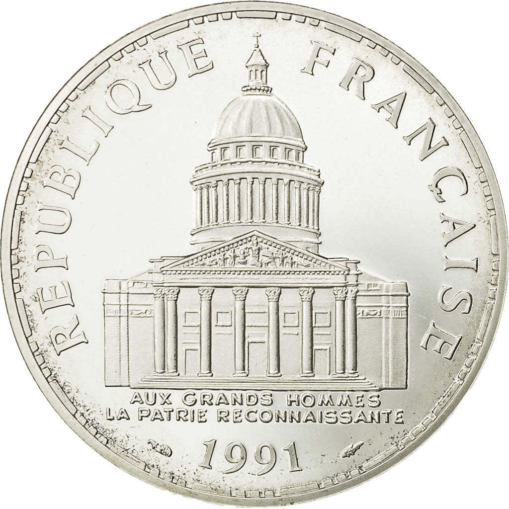 Coin, France, Panthéon, 100 Francs, 1991, Paris, BE, MS(65-70), Silver