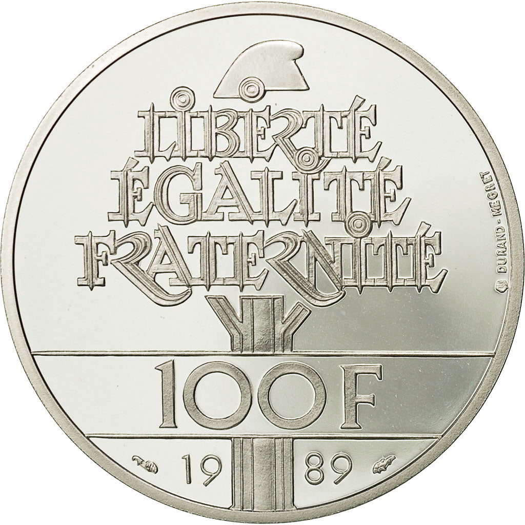 Moneta, Francia, 100 Francs, 1989, FDC, Argento, KM:970a, Gadoury:904