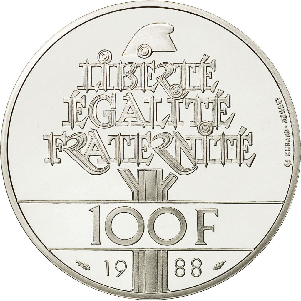 Monnaie, France, 100 Francs, 1988, FDC, Argent, KM:966a, Gadoury:903