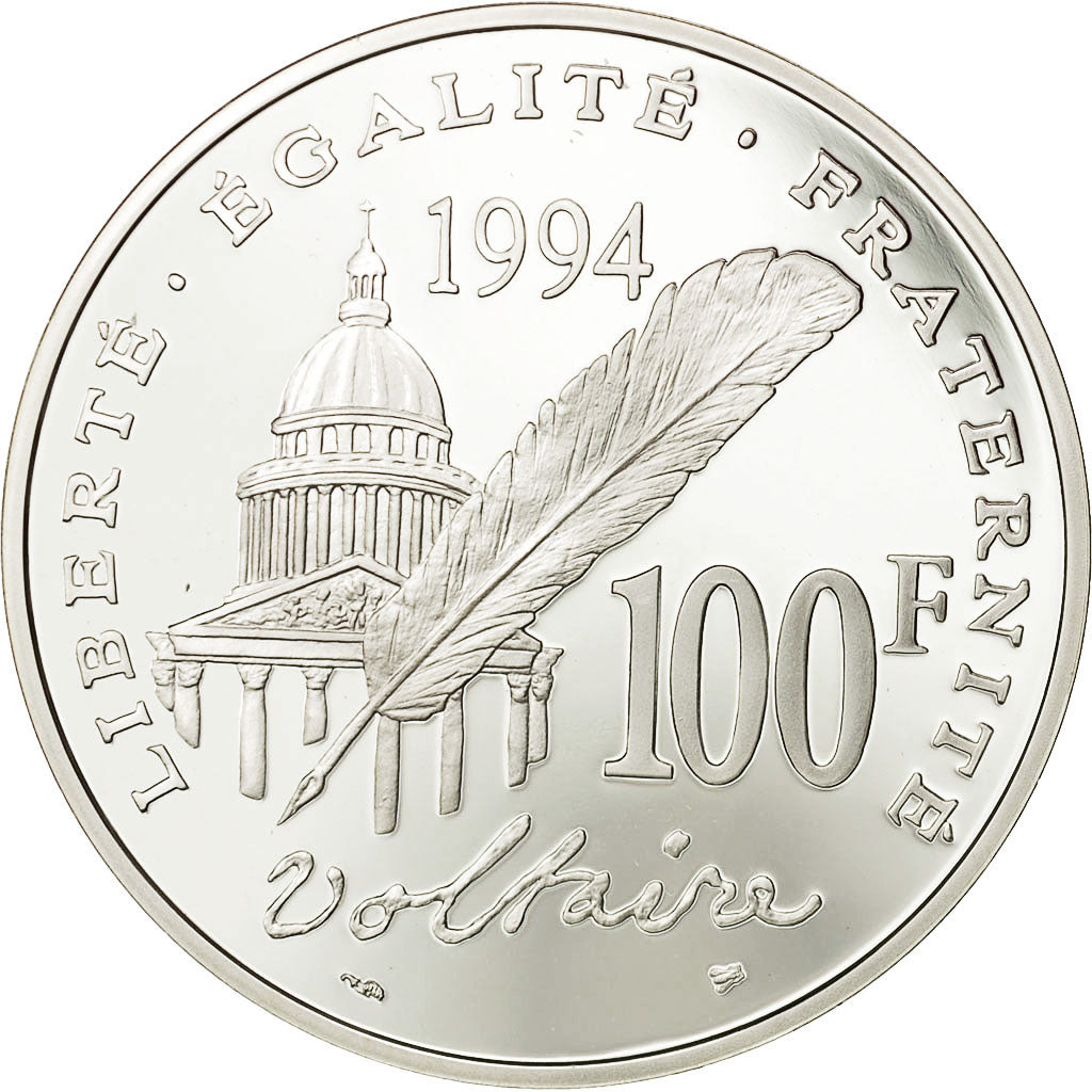 Coin, France, 100 Francs, 1994, MS(65-70), Silver, KM:1182, Gadoury:C94
