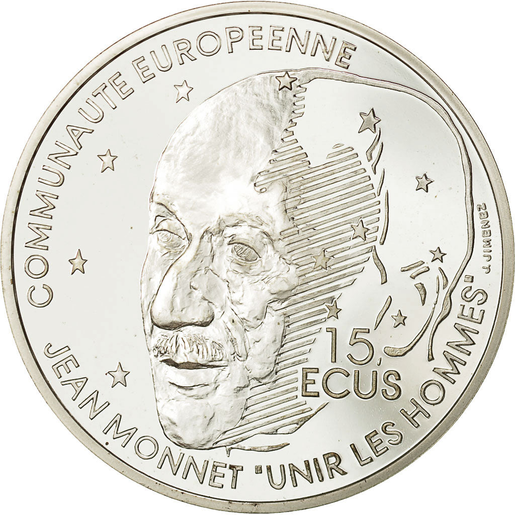 Coin, France, 100 Francs-15 Ecus, 1992, MS(65-70), Silver, KM:1012, Gadoury:C30
