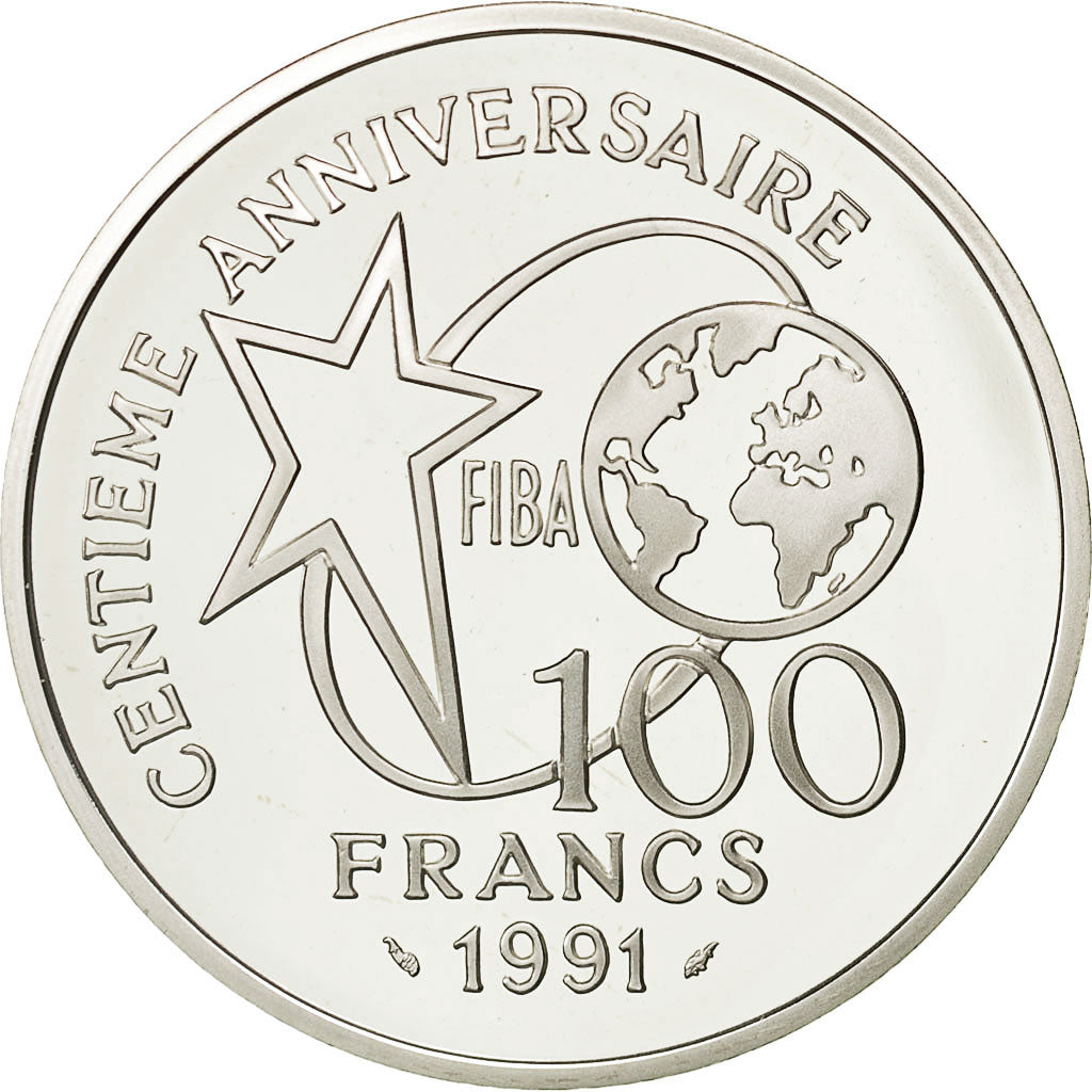 Coin, France, 100 Francs, 1991, MS(65-70), Silver, KM:991, Gadoury:C26