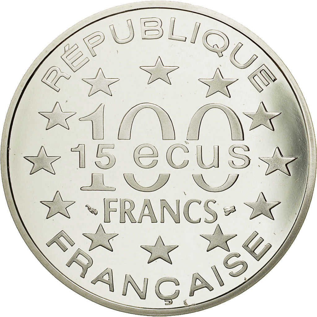 Coin, France, 100 Francs-15 Ecus, 1994, MS(65-70), Silver, KM:1070, Gadoury:C59