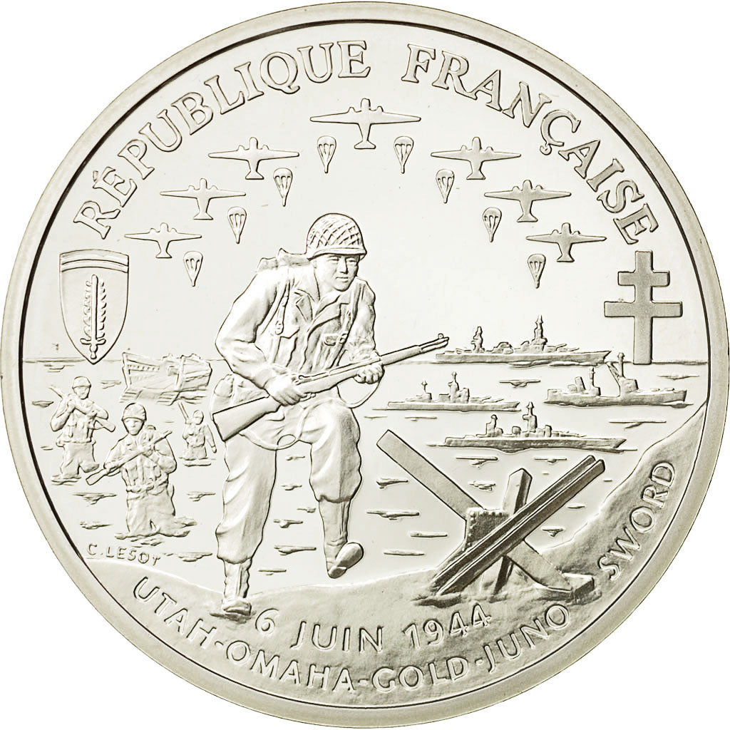 Coin, France, Franc, 1993, MS(65-70), Silver, KM:1014, Gadoury:C38