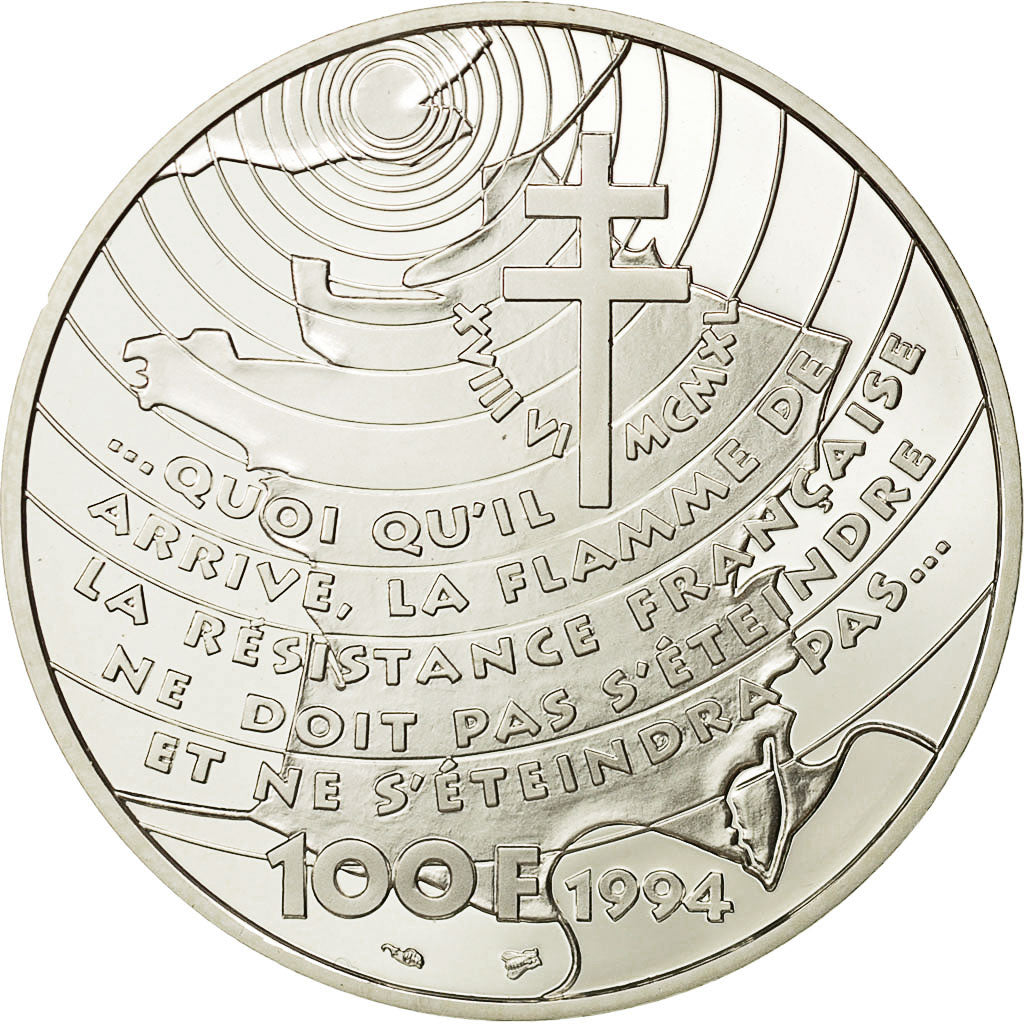 Monnaie, France, 100 Francs, 1994, FDC, Argent, KM:1038, Gadoury:C71