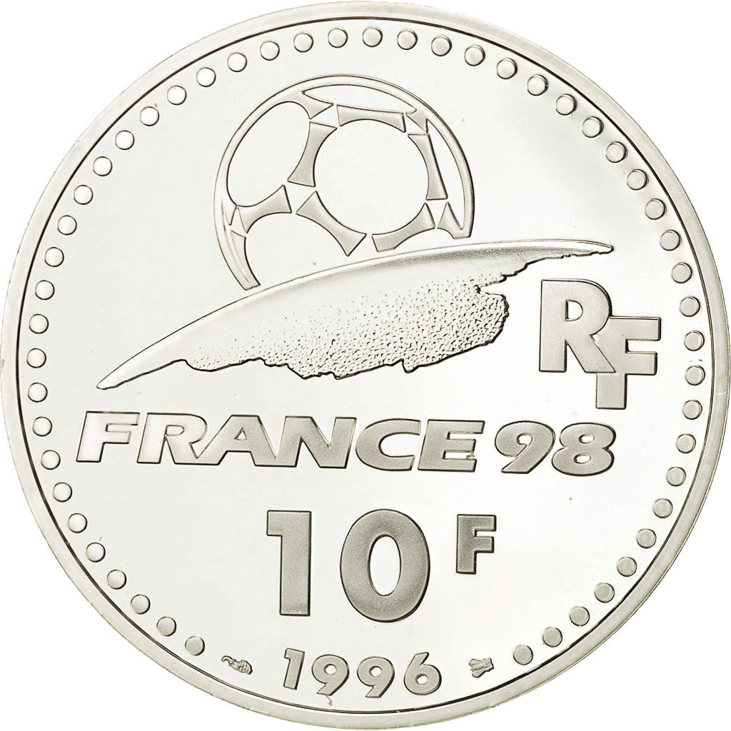 Coin, France, 10 Francs, 1996, MS(65-70), Silver, KM:1144, Gadoury:C167