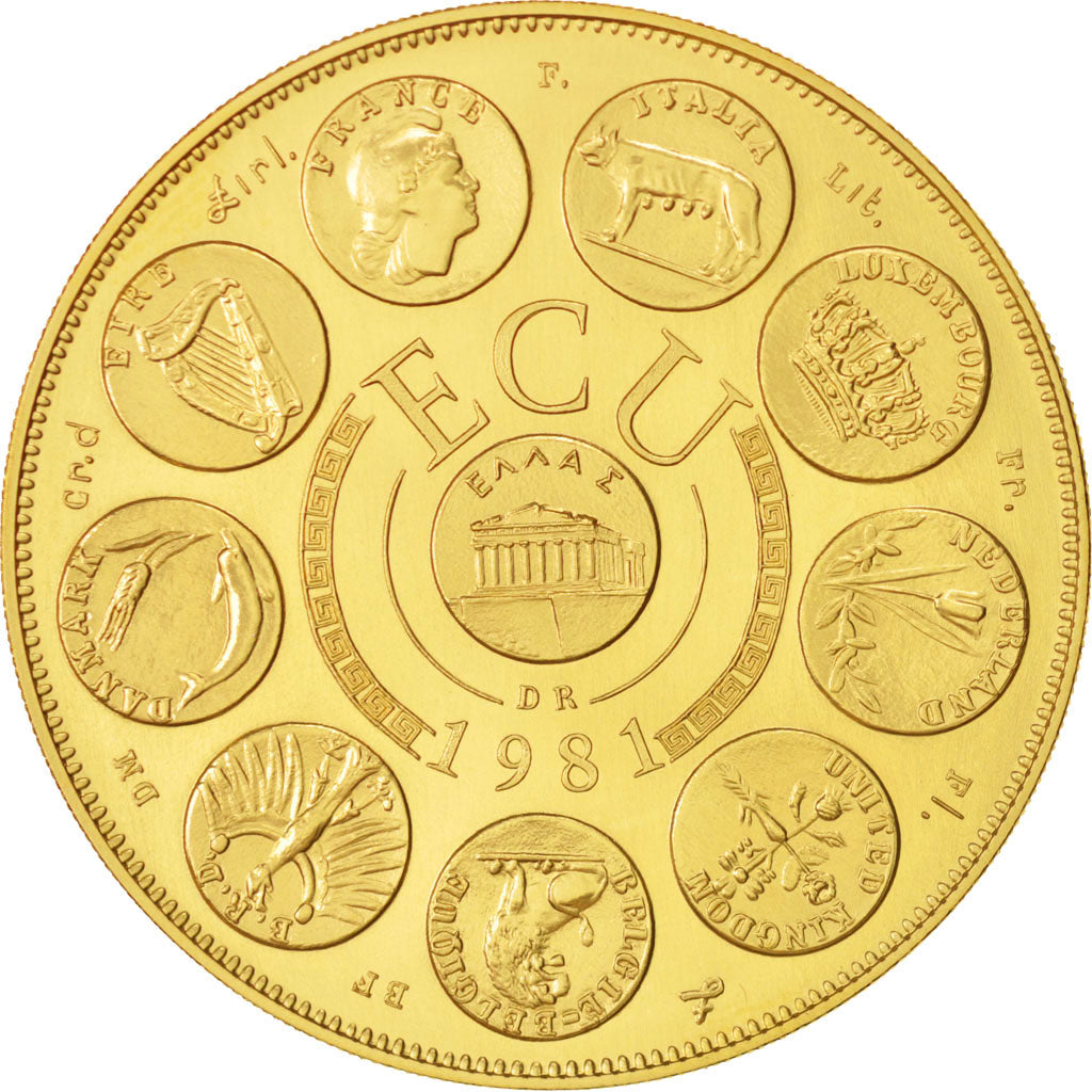 Francia, Medal, French Fifth Republic, 1981, SPL, Oro, 41