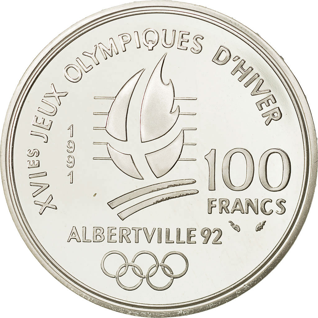 Coin, France, 100 Francs, 1991, MS(65-70), Silver, KM:994, Gadoury:C18