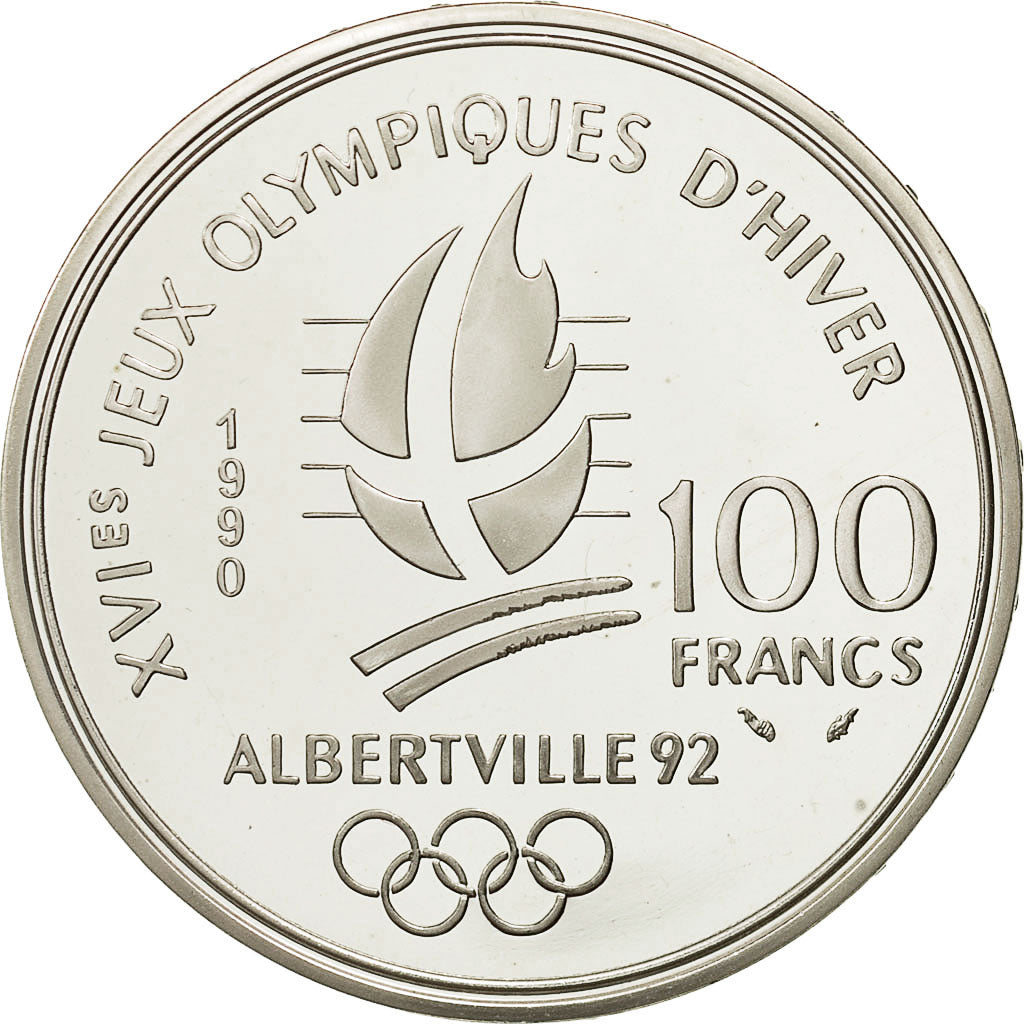 Coin, France, 100 Francs, 1990, MS(65-70), Silver, KM:980, Gadoury:C7