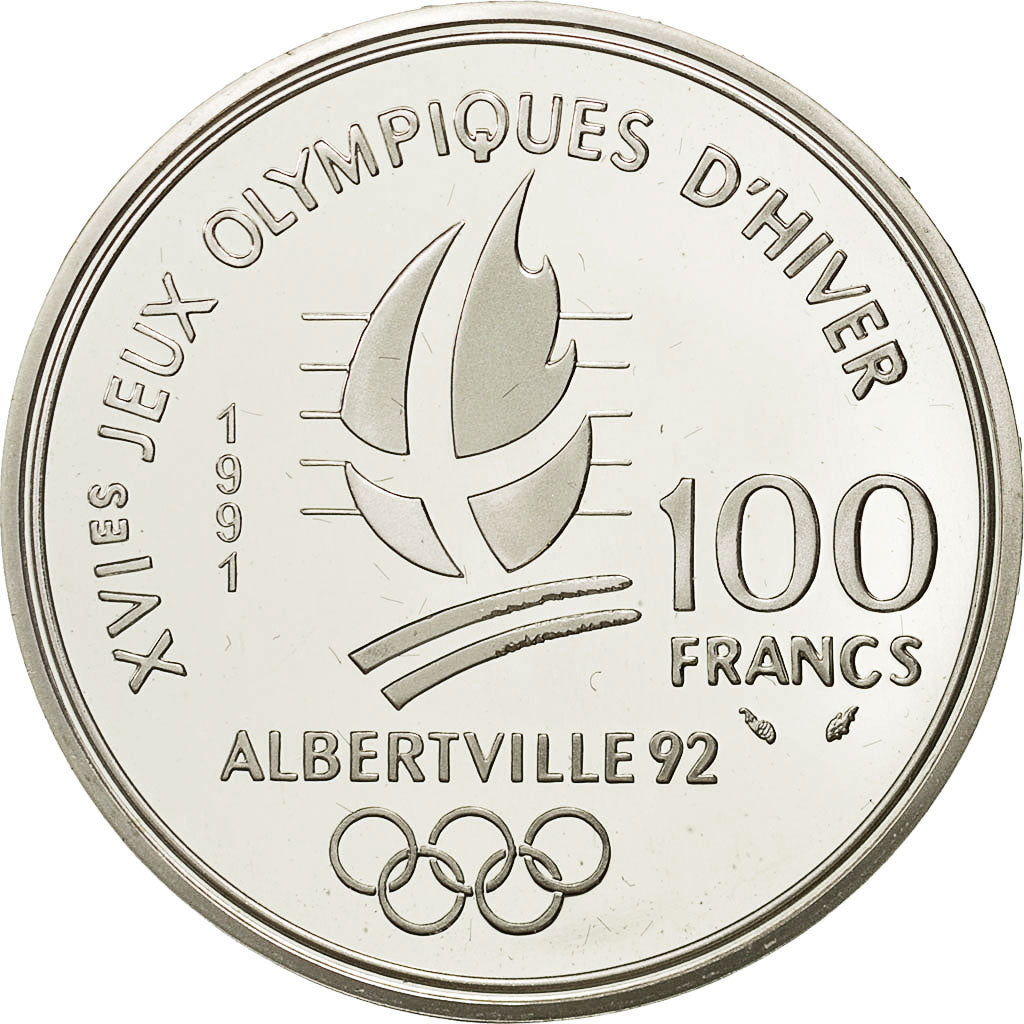 Coin, France, 100 Francs, 1991, MS(65-70), Silver, KM:993, Gadoury:C16