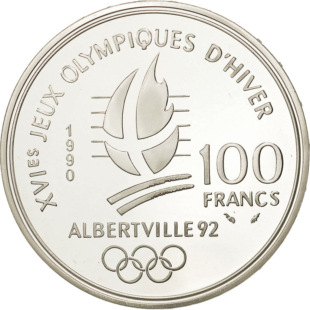 Coin, France, 100 Francs, 1990, MS(65-70), Silver, KM:983, Gadoury:C11