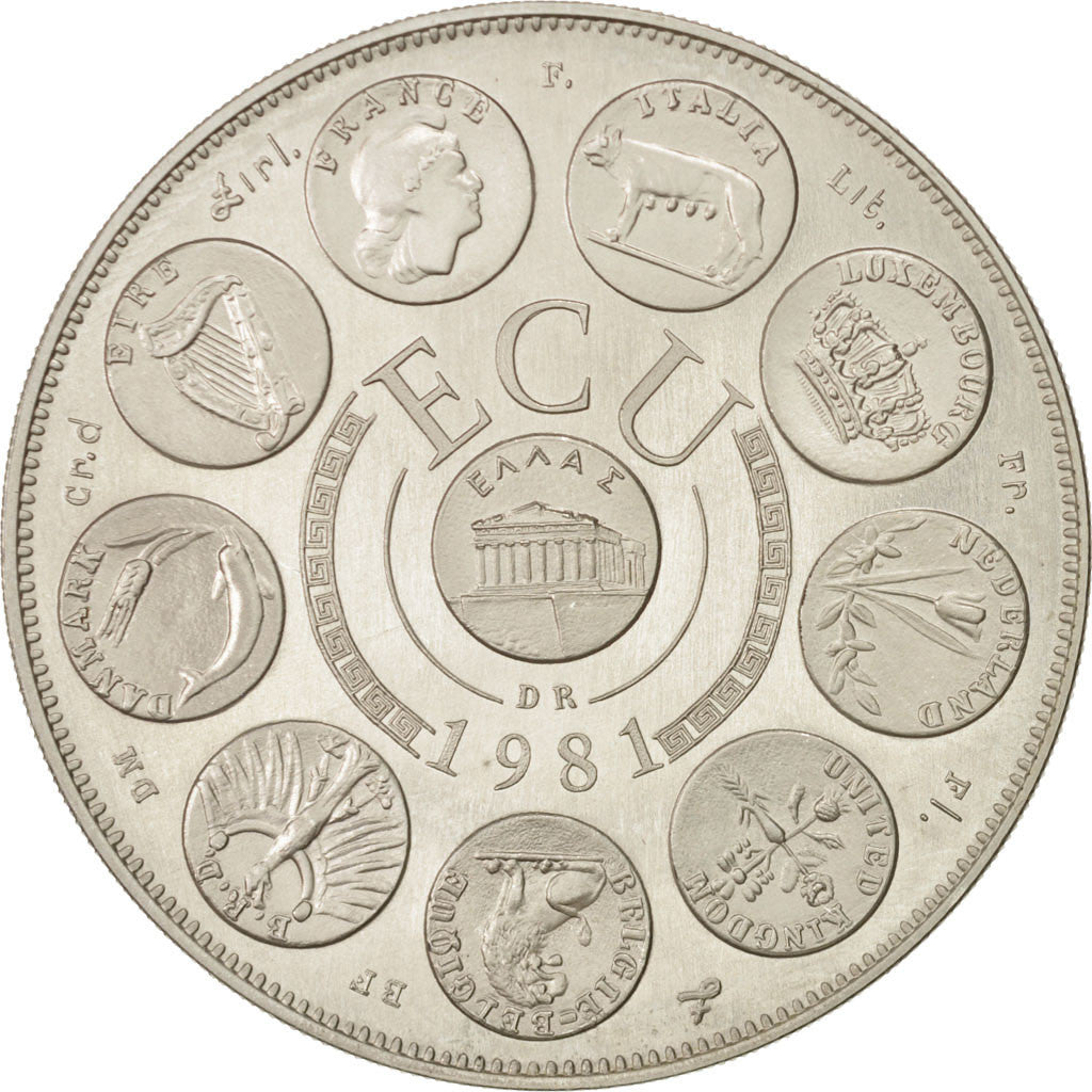 FRANCE, French Fifth Republic, Medal, 1981, MS(63), Silver, 41, 40.80