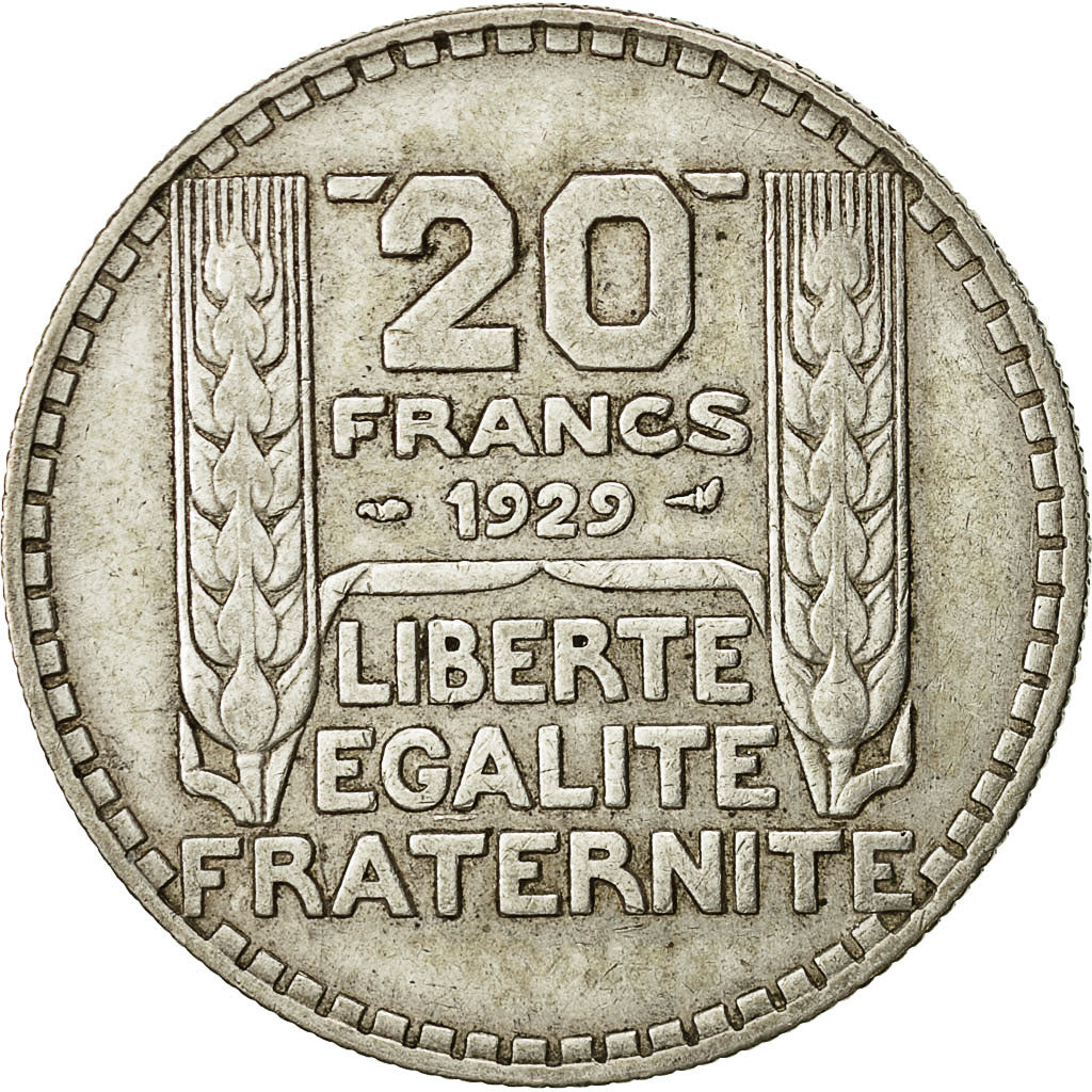 Coin, France, Turin, 20 Francs, 1929, Paris, EF(40-45), Silver, KM:879