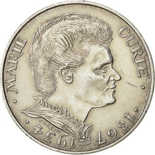 Moneda, Francia, Marie Curie, 100 Francs, 1984, MBC+, Plata, KM:955, Gadoury:899