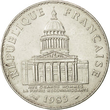 Moneda, Francia, Panthéon, 100 Francs, 1983, Paris, MBC+, Plata, KM:951.1