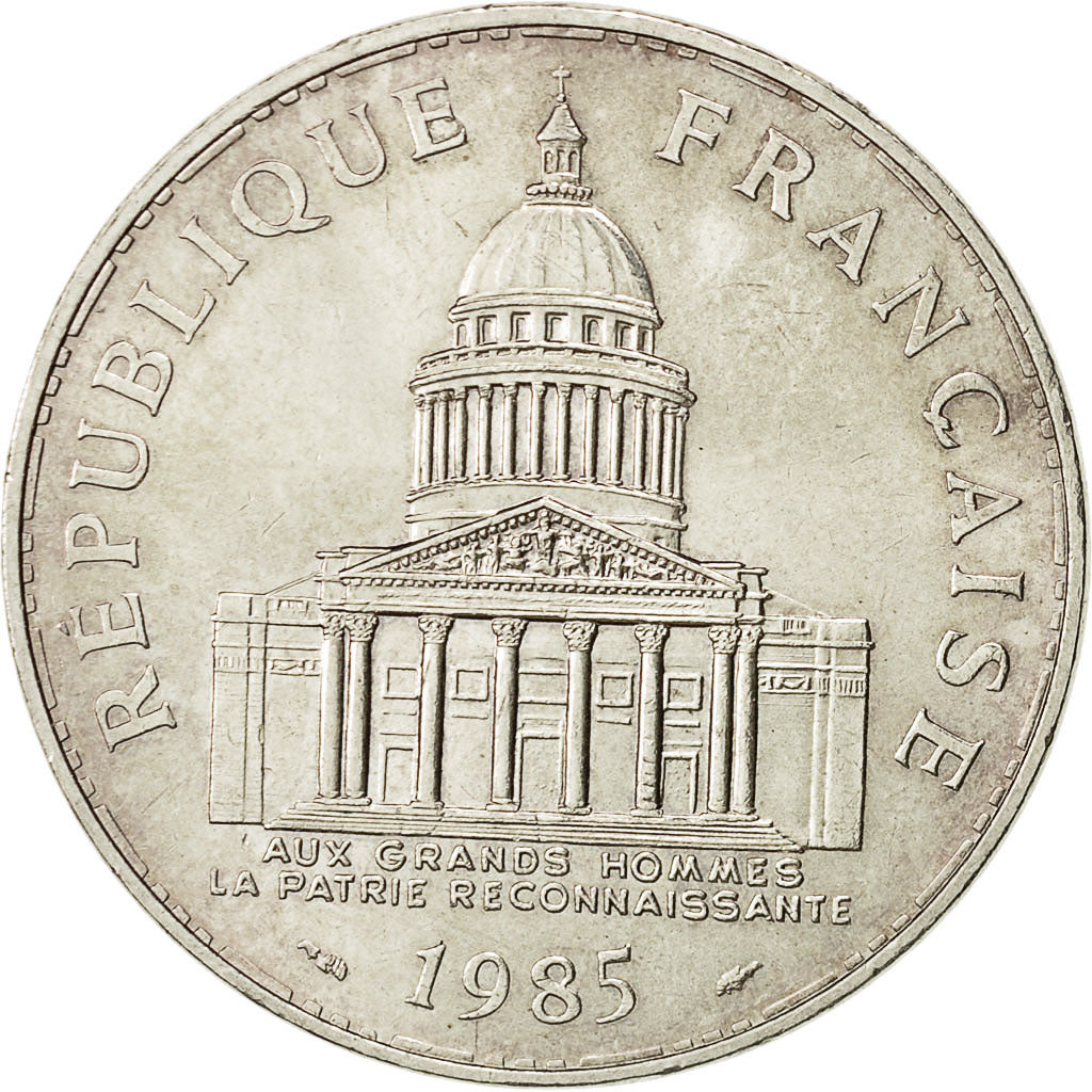 Munten, Frankrijk, Panthéon, 100 Francs, 1985, Paris, ZF+, Zilver, KM:951.1