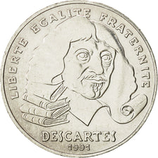 Coin, France, Descartes, 100 Francs, 1991, AU(50-53), Silver, KM:996
