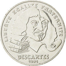 Coin, France, Descartes, 100 Francs, 1991, AU(50-53), Silver, KM:996