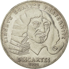 Monnaie, France, Descartes, 100 Francs, 1991, TTB+, Argent, Gadoury:906, KM:996