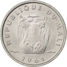 MALI, 5 Francs, 1961, KM #2, MS(63), Aluminum, 20, 1.04