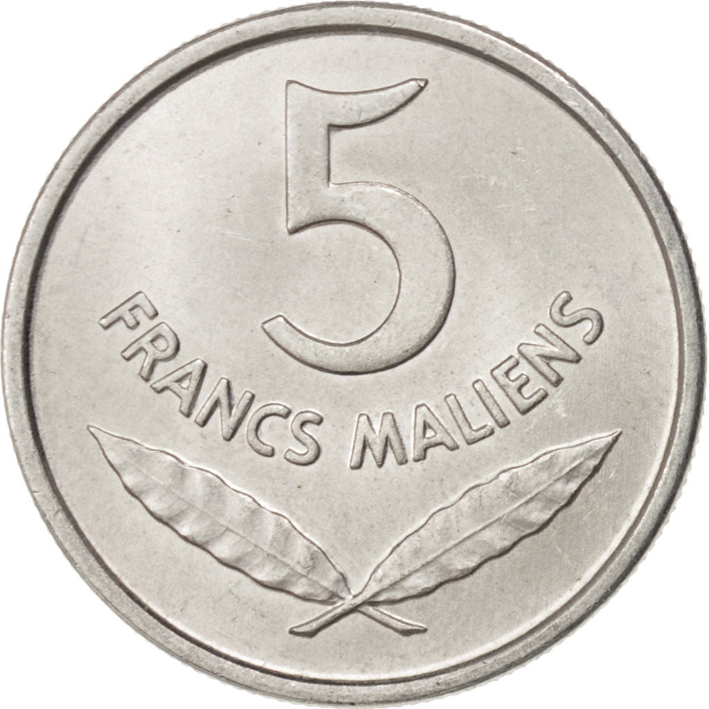 MALI, 5 Francs, 1961, KM #2, MS(63), Aluminum, 20, 1.04