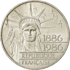 Moneta, Francia, Statue de la Liberté, 100 Francs, 1986, BB+, Argento, KM:960