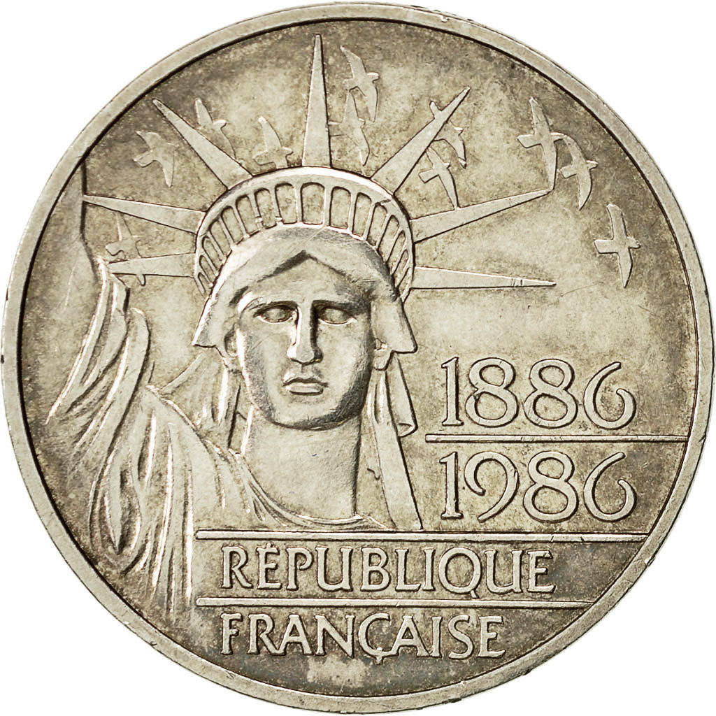 Monnaie, France, Statue de la Liberté, 100 Francs, 1986, TTB+, Argent