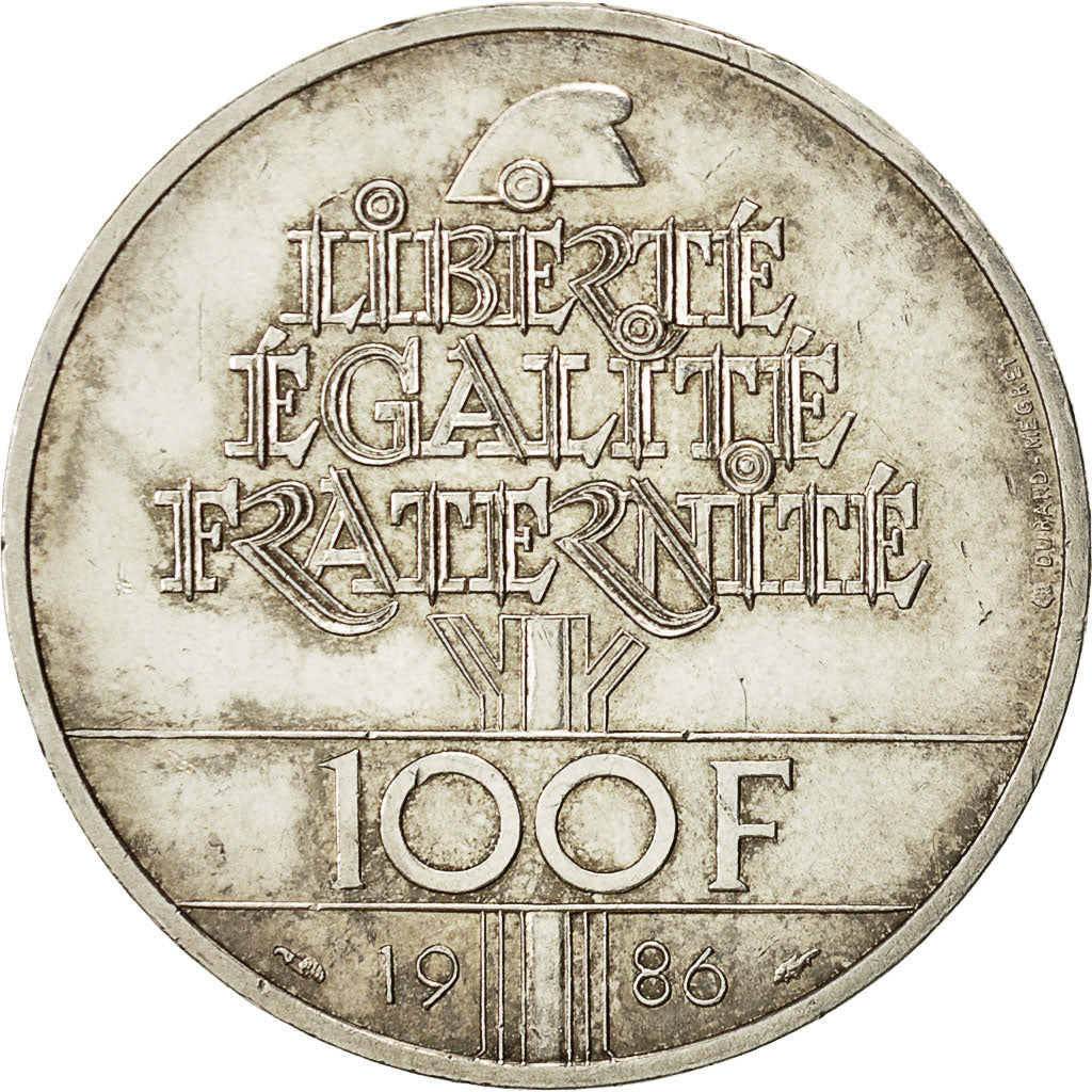 Monnaie, France, Statue de la Liberté, 100 Francs, 1986, TTB+, Argent
