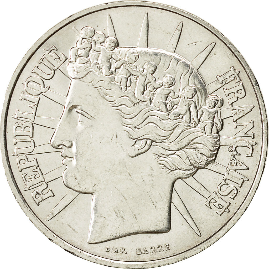 Coin, France, Fraternité, 100 Francs, 1988, AU(50-53), Silver, KM:966