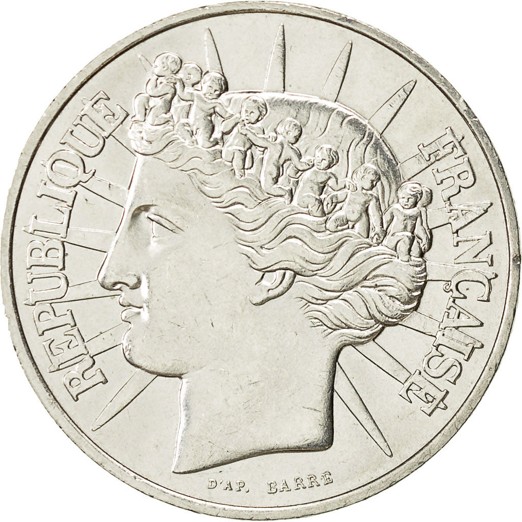 Coin, France, Fraternité, 100 Francs, 1988, AU(50-53), Silver, KM:966