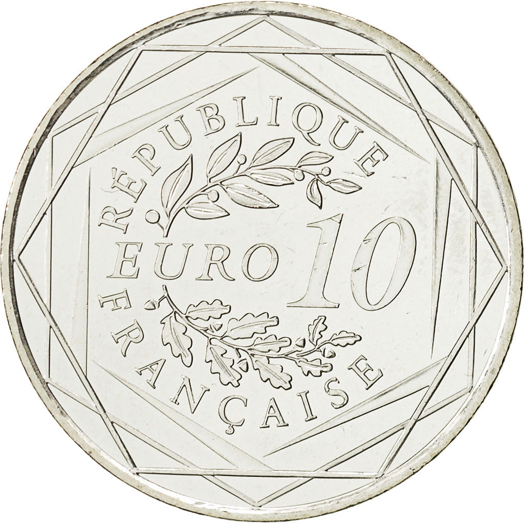 France, 10 Euro, 2012, MS(65-70), Silver, Gadoury:EU 516, KM:2073