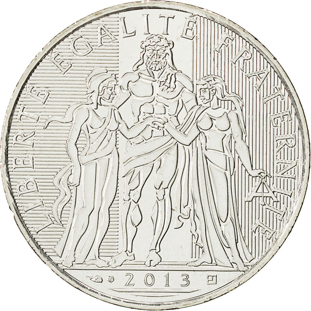 France, 10 Euro, 2013, MS(65-70), Silver, Gadoury:EU590, KM:2073