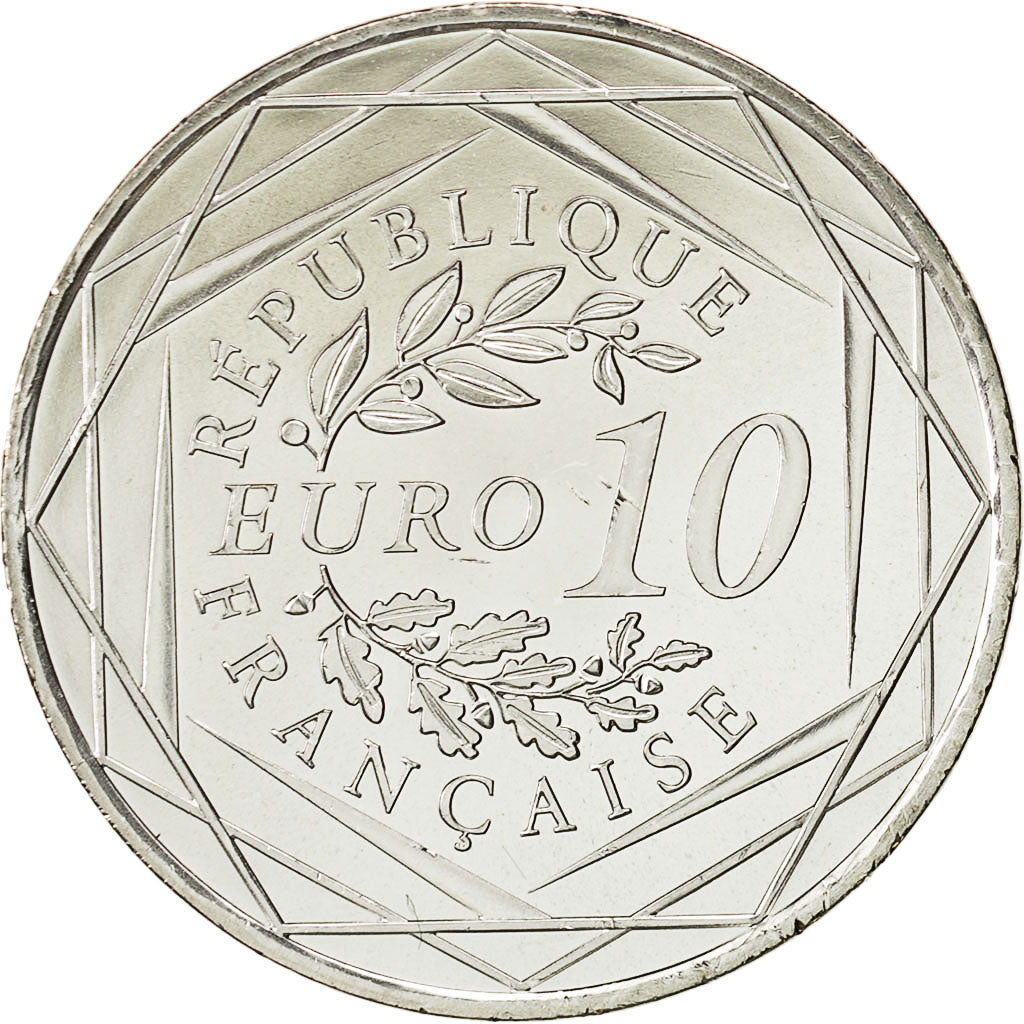 France, 10 Euro, 2013, MS(65-70), Silver, Gadoury:EU590, KM:2073