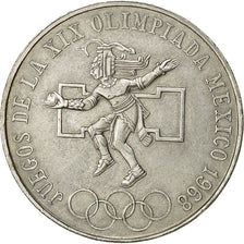 Coin, Mexico, 25 Pesos, 1968, Mexico, AU(50-53), Silver, KM:479.1