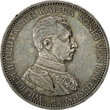 Coin, German States, PRUSSIA, Wilhelm II, 5 Mark, 1914, Berlin, AU(50-53)