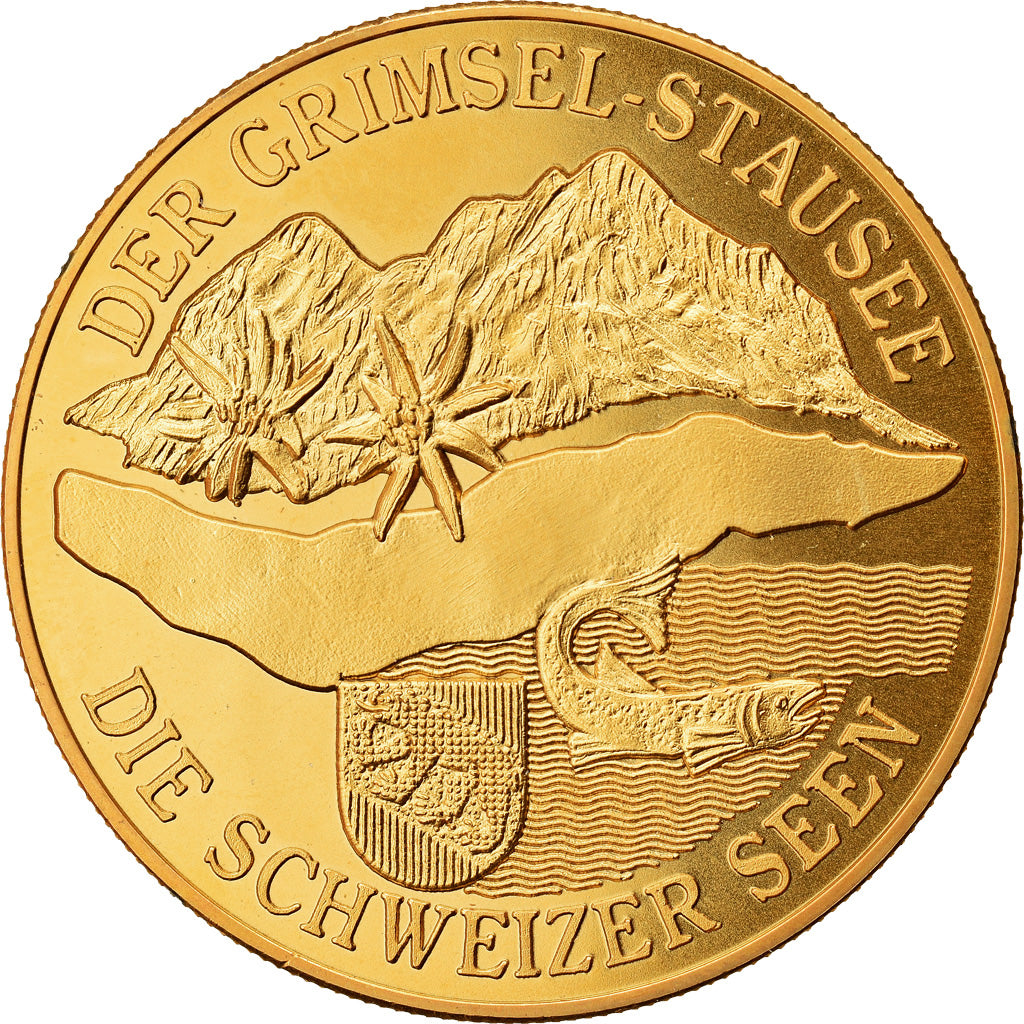 Switzerland, Medal, Der Grimsel-Stausee, Die Schweizer Seen, MS(64)