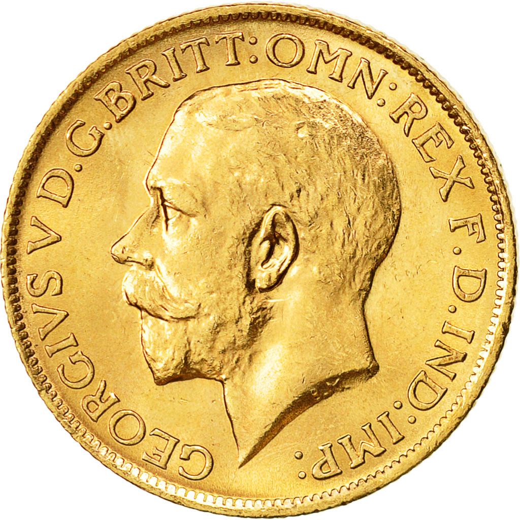 Monnaie, Australie, George V, Sovereign, 1917, Sydney, SUP+, Or, KM:29