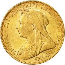 Münze, Australien, Victoria, Sovereign, 1899, Melbourne, SS+, Gold, KM:13