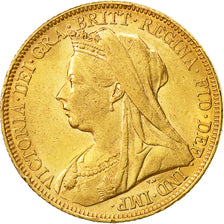 Moneda, Australia, Victoria, Sovereign, 1899, Melbourne, MBC+, Oro, KM:13