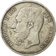 Coin, Belgium, Leopold II, 5 Francs, 5 Frank, 1867, EF(40-45), Silver, KM:24